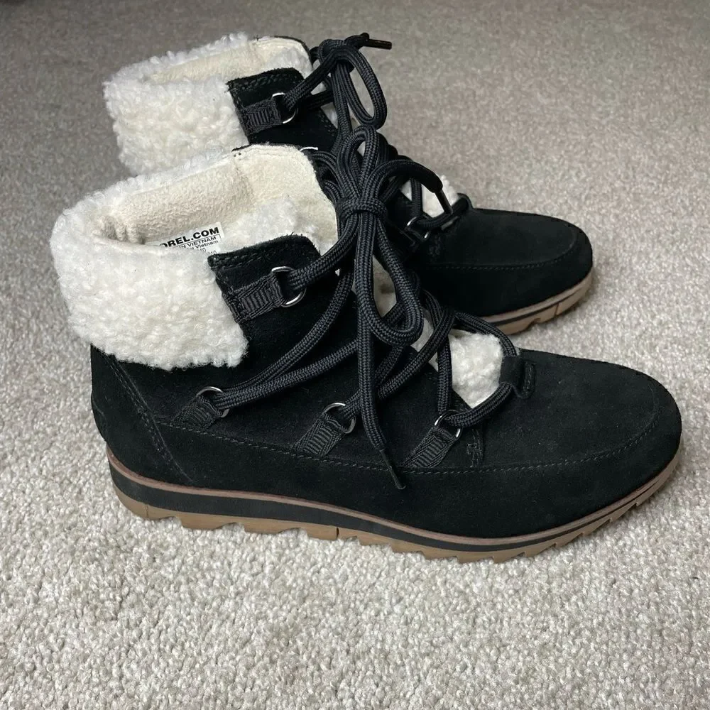 Sorel Harlow Lace Cozy Shearling Boot